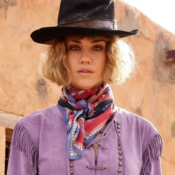 NWT Double D Ranch Sierra Bonita Scarf Boho Western Accessories - Picture 4 of 6